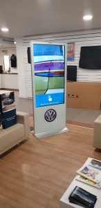 Free standing digital displays for Volkswagen