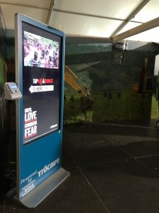 Free standing digital displays either double sided or single