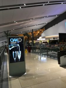 Free standing digital displays either double sided or single