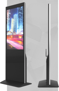 Free standing digital displays either double sided or single