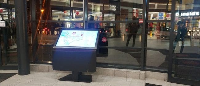 Interactive Way Finder Screens for shopping centers